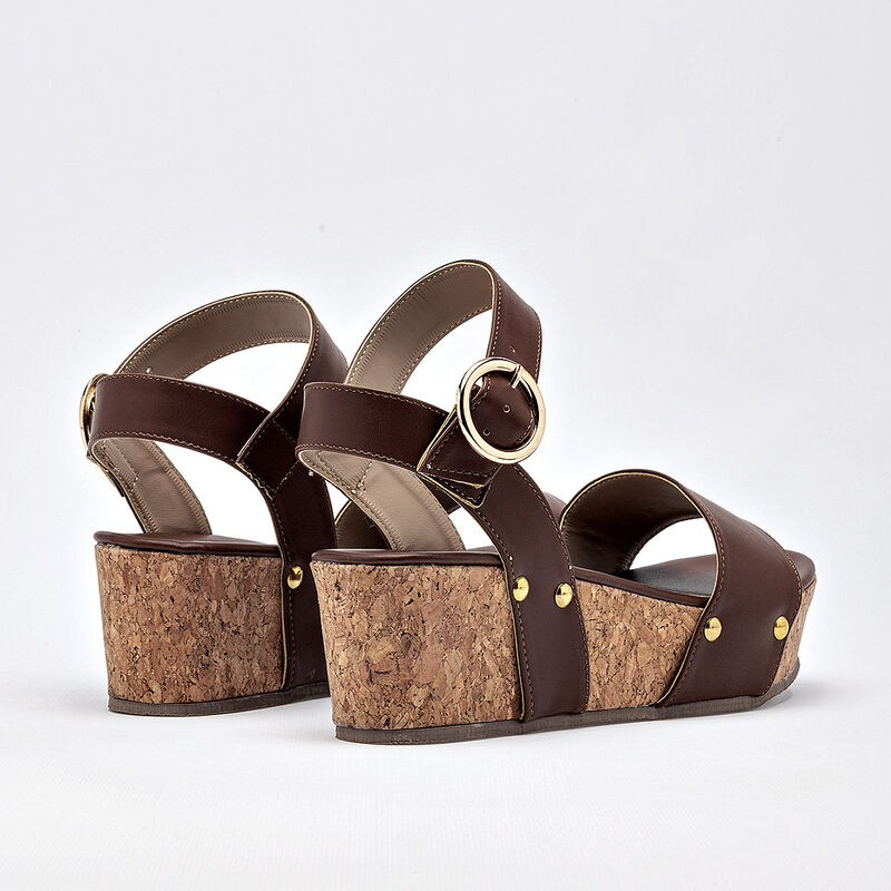 Been Class sandalia plataforma para mujer caf&eacute; ... image number null