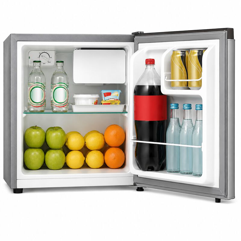 Frigobar 1.6 Ft Cristal Templado Reversible Gri... image number null