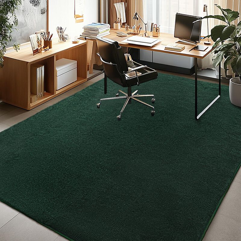 Alfombra Aafkk 244x305 Cm Verde Oscuro Con Espu... image number null