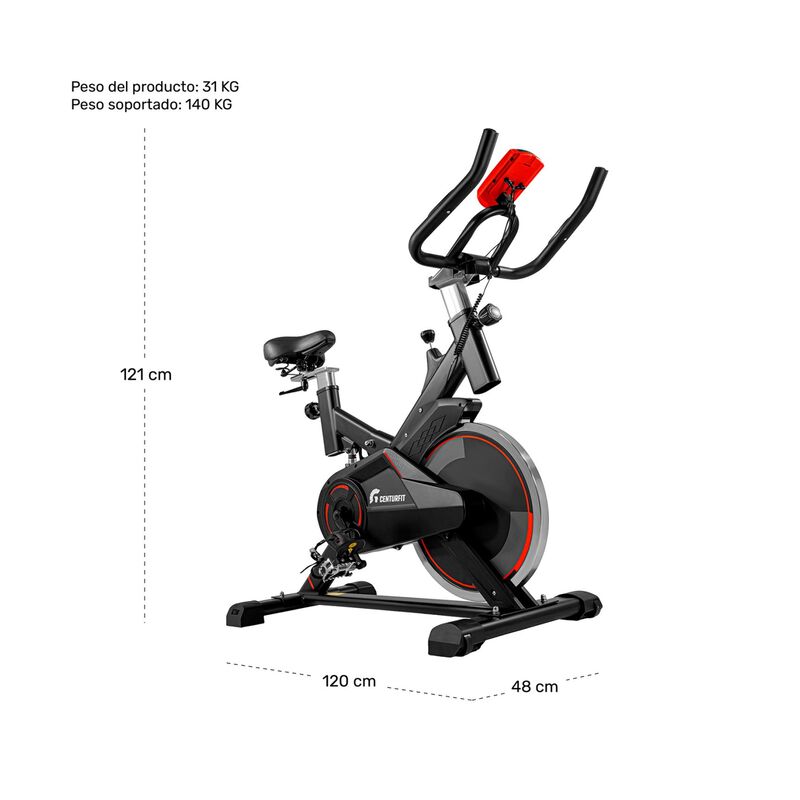 Bicicleta Spinning Fija Estatica Fitness Monito... image number null