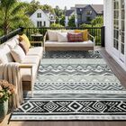 Alfombra Exterior Lahome 244 &times; 305 cm Impermeable De Pl&aacute;stico Tipo Paja