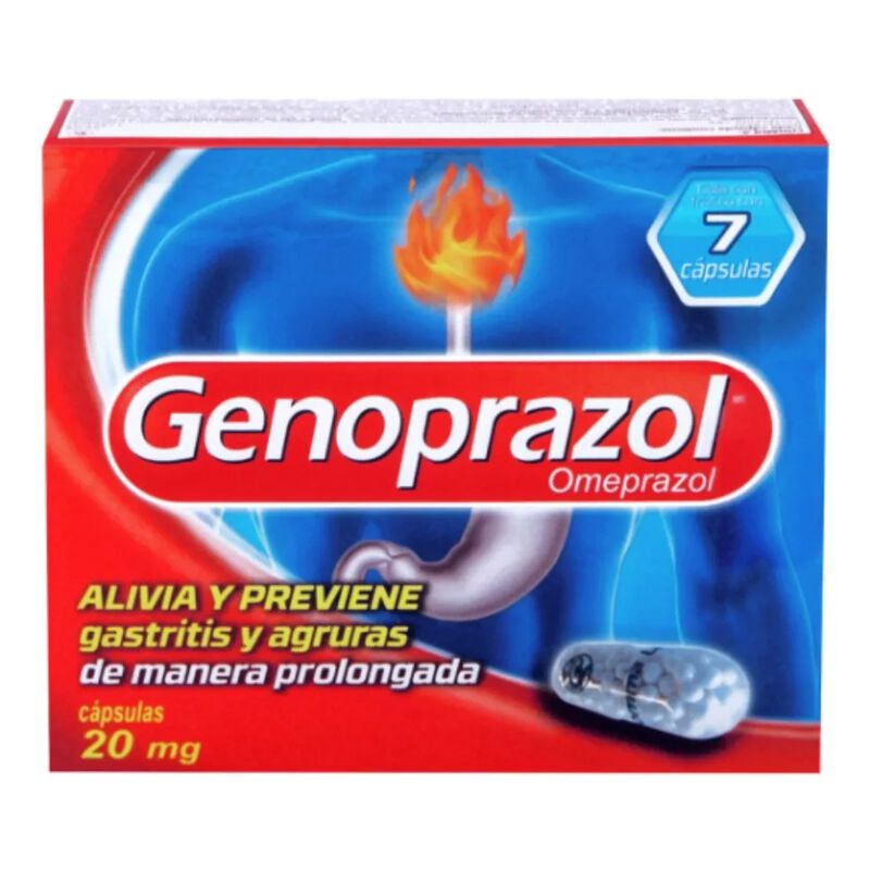 Genoprazol 7 C&aacute;psulas. Alivio De Gastritis Y Ac... image number null