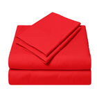 Juego de S&aacute;banas Microfibra Suaves y Duraderas Individual Rojo Kyuden Home