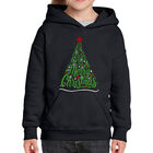 Sudadera Con Capucha Word Art Para Ni&ntilde;a - Te Deseamos una Feliz Navidad - Negro