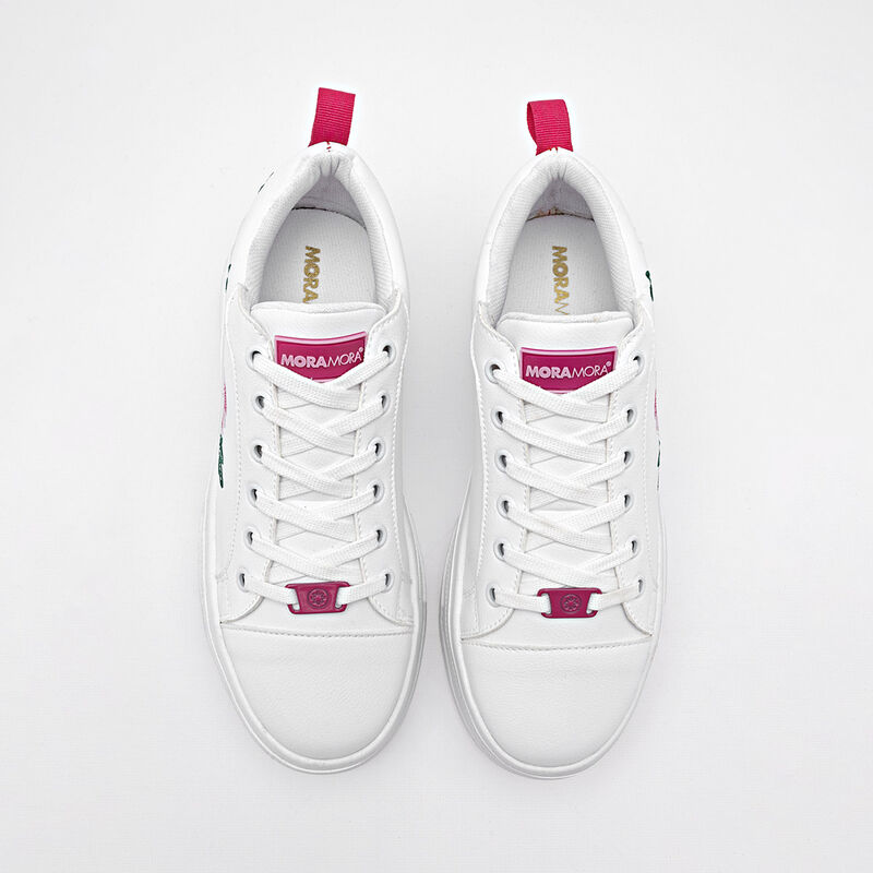 Moramora Tenis urbano para mujer blanco multico... image number null