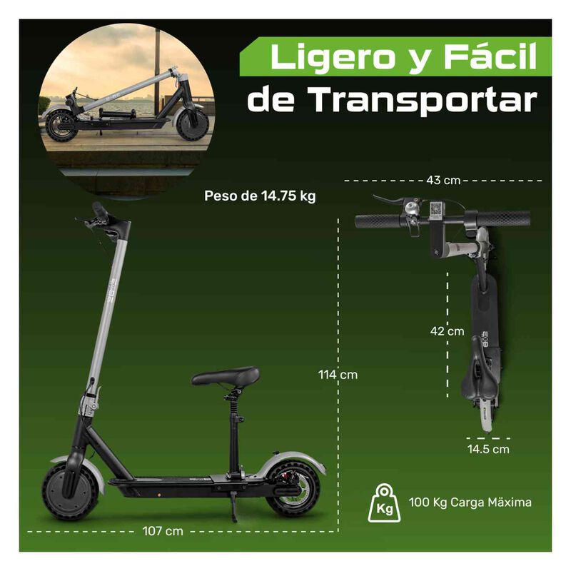 Scooter El&eacute;ctrico Vibex Asiento 30 Km/h App Gps... image number null