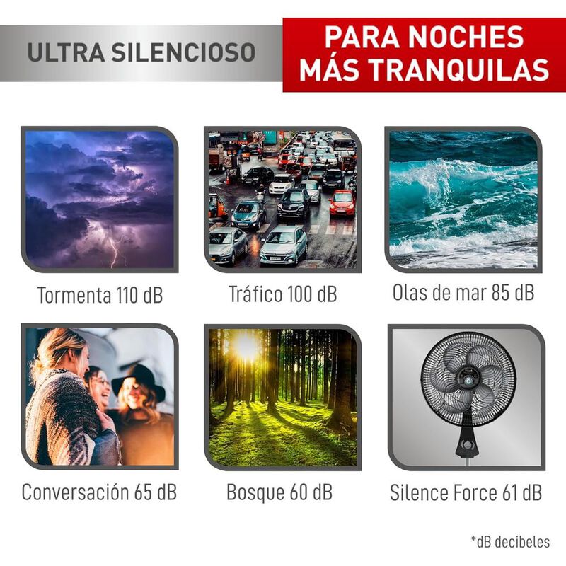 VENTILADOR T-FAL VE77A0X0 TURBO SILENCE 18 PUL ... image number null