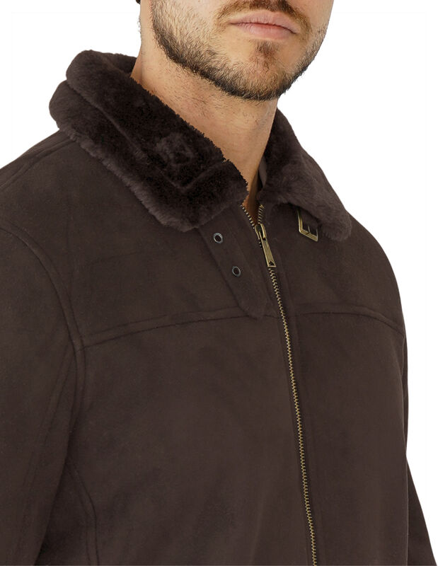 Chamarra Chaqueta Hombre Gamuza Afelpada Vintag... image number null