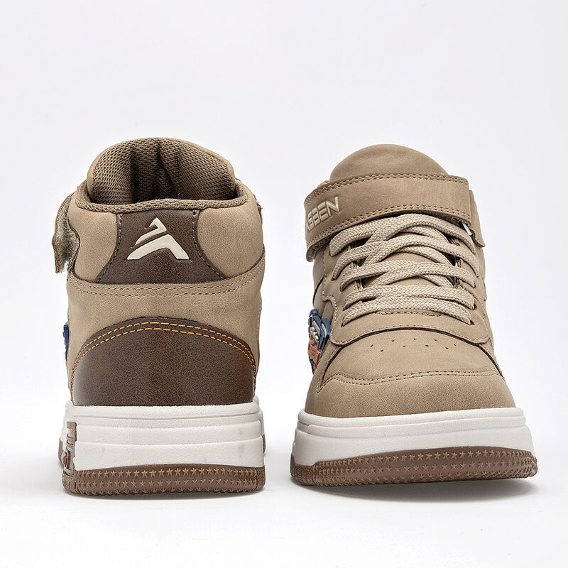 Clasben Tenis urbano para ni&ntilde;o. Beige caf&eacute; image number null