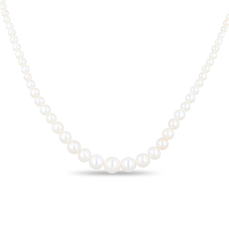 Collar De Perlas Blancas Oro 14k 45 cm | Bizzar... image number null