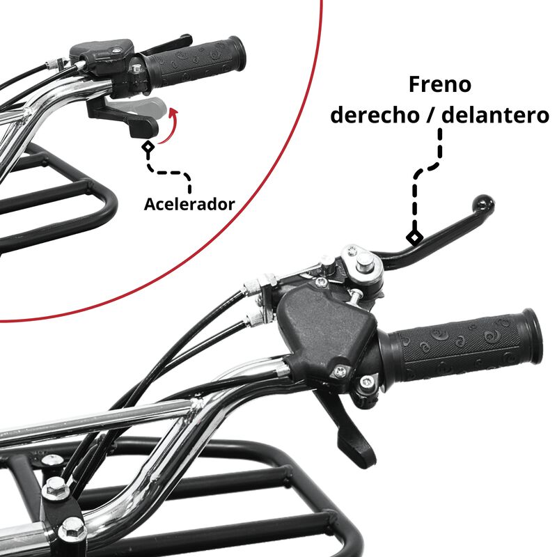 Cuatrimoto a Gasolina 49cc 2T Suspensi&oacute;n de Res... image number null