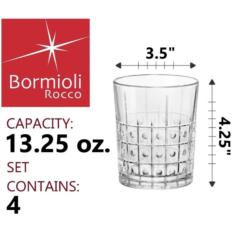 Vasos de Vidrio Bormioli Rocco 375 ml, Juego de... image number null