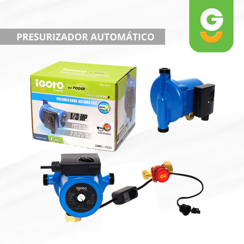 Presurizador Automático Pac21  1/6 1/4 Y 1/3 Hp image number null