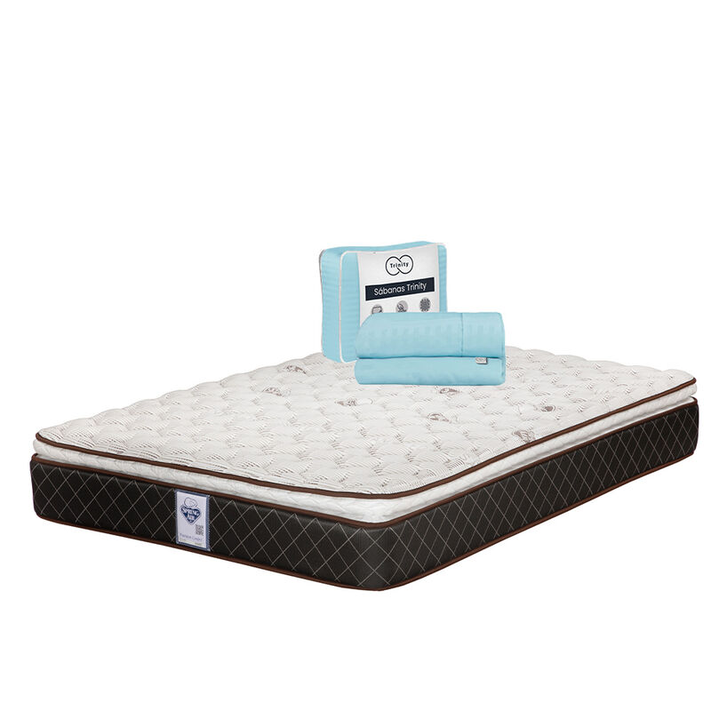 Colch&oacute;n King Size Minesota Spring Air + 1 juego... image number null