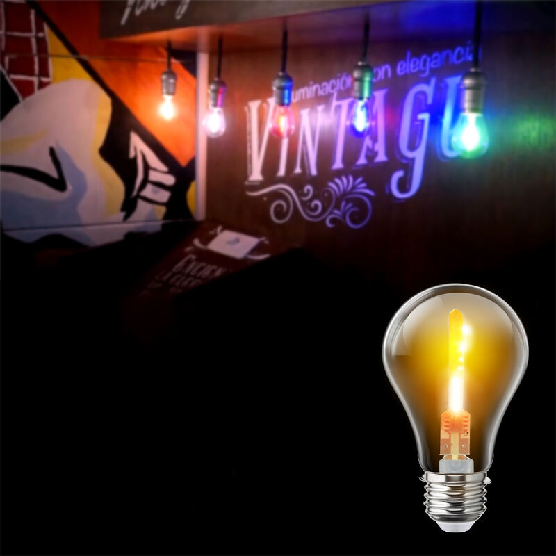 Pack de 6 focos LED Aksi 1W A19 Estela de luz B... image number null