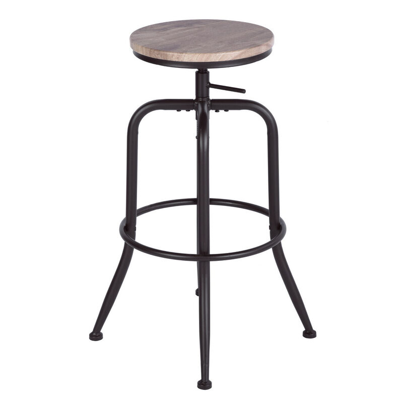 Juego de 2 Taburetes de Bar en Madera image number null
