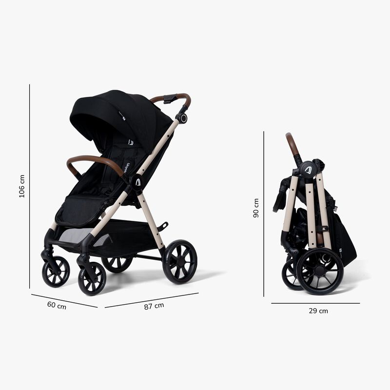 Carriola Compacta Unyotons K6 Negro Plegable image number null