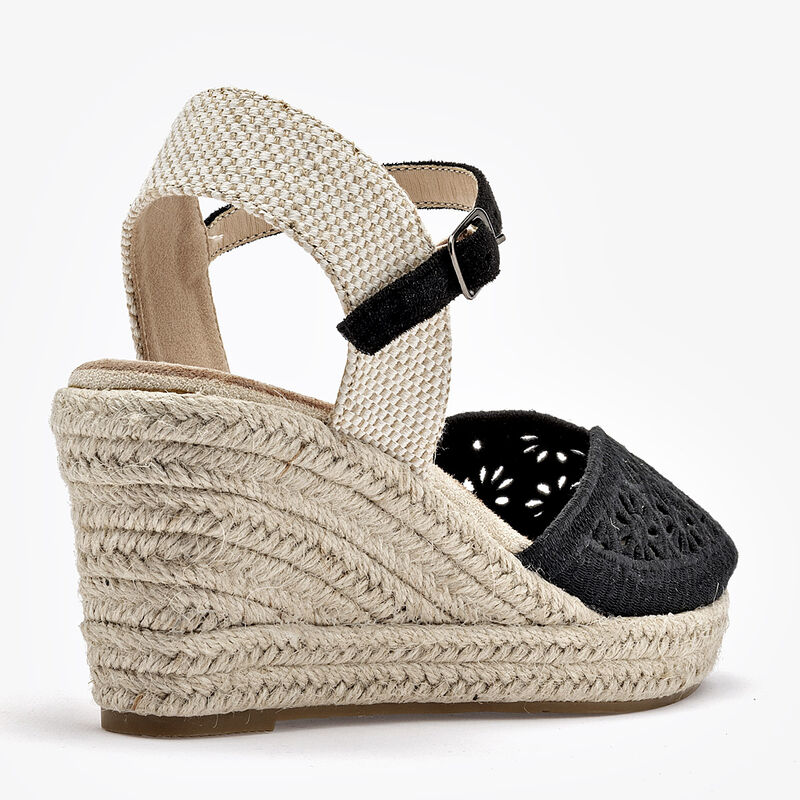 Been Class alpargata plataforma para mujer negr... image number null