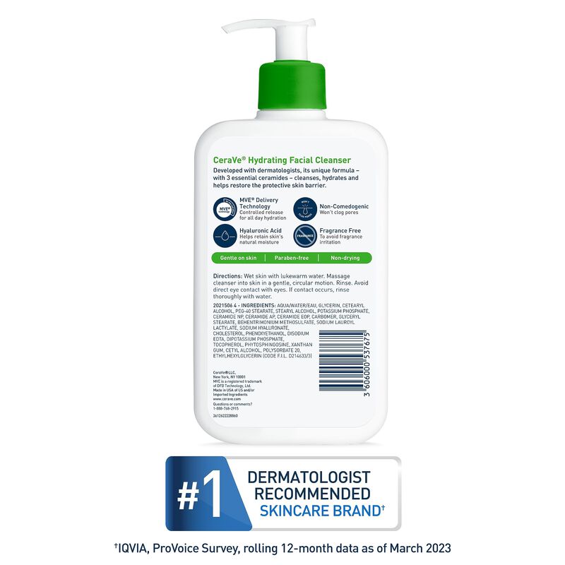 Limpiador Facial Cerave Hidratante Hidratante P... image number null