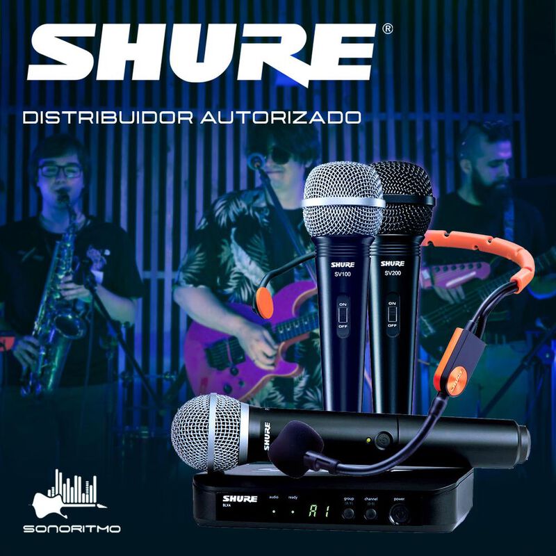 Shure SLXD24D-B58 Sistema Inal&aacute;mbrico Doble Mic... image number null
