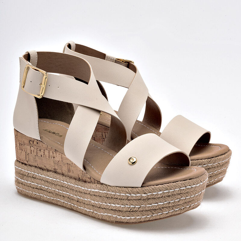 Moramora Sandalia para mujer latte image number null