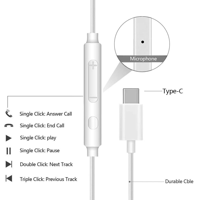 Auriculares Anltoxlus con Cable USB-C y Micr&oacute;fo... image number null