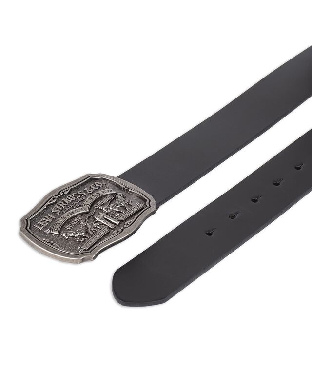Cintur&oacute;n De Piel Para Hombre Levi's, Negro Con ... image number null