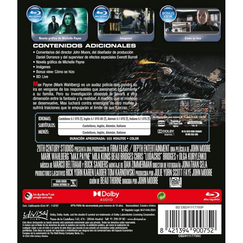 Max Payne [Blu-ray] (2008) image number null