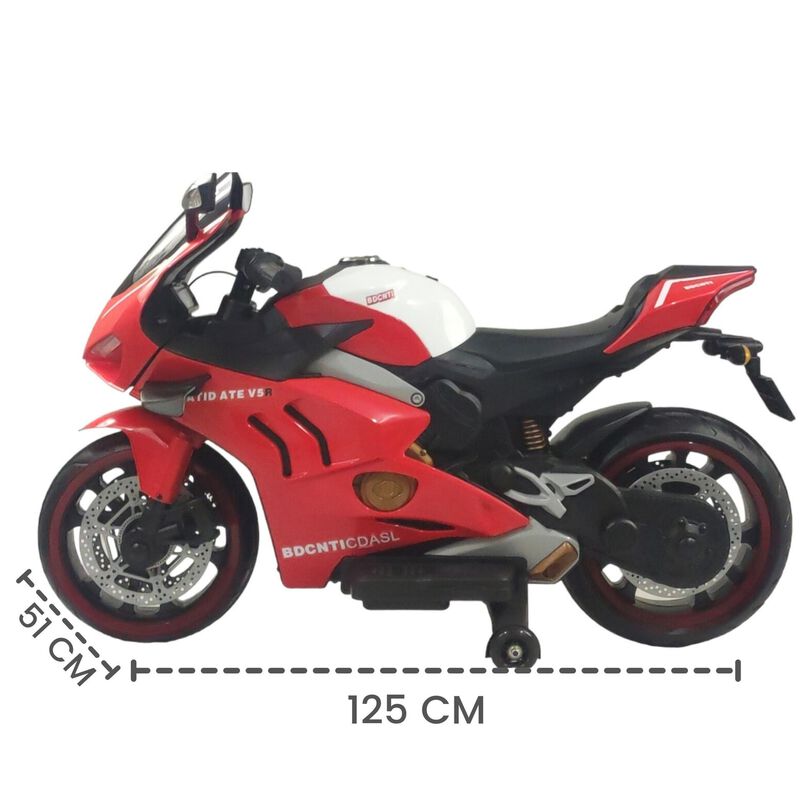 Moto El&eacute;ctrica Montable 12v Con Iluminaci&oacute;n Led... image number null