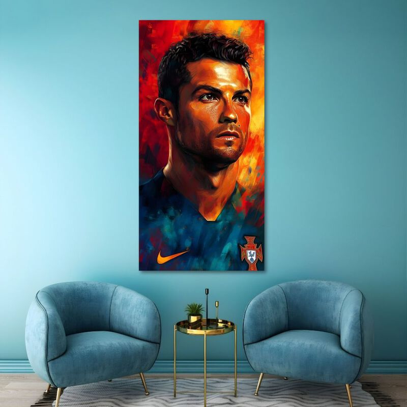 Cuadro Decorativo F&uacute;tbol 70x100cm Ronaldo image number null
