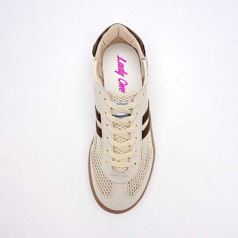 Lady One tenis para mujer beige caf&eacute; cod 141265... image number null