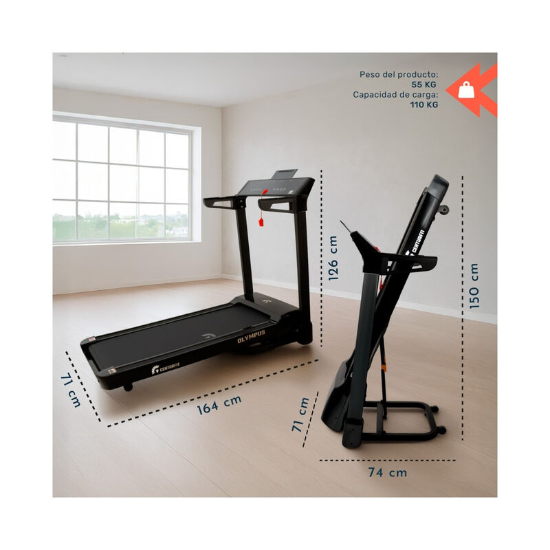 Caminadora Electrica 3hp 16km/h Inclinacion 15n... image number null