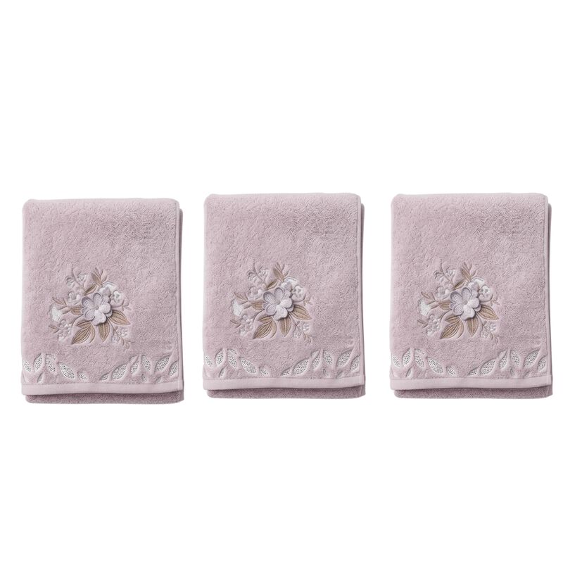 Set De 3 Toallas De Ba&ntilde;o Malva Premium 70x140 C... image number null
