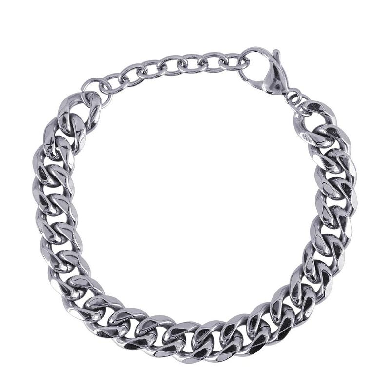 Pulsera Hombre, Brazalete Esclava Plata Oro, Re... image number null
