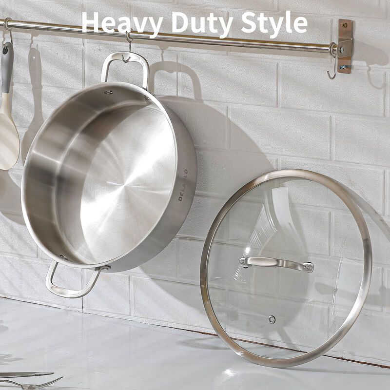 Sart&eacute;n Delarlo 8 qt 33 cm Acero Inoxidable Tri-... image number null