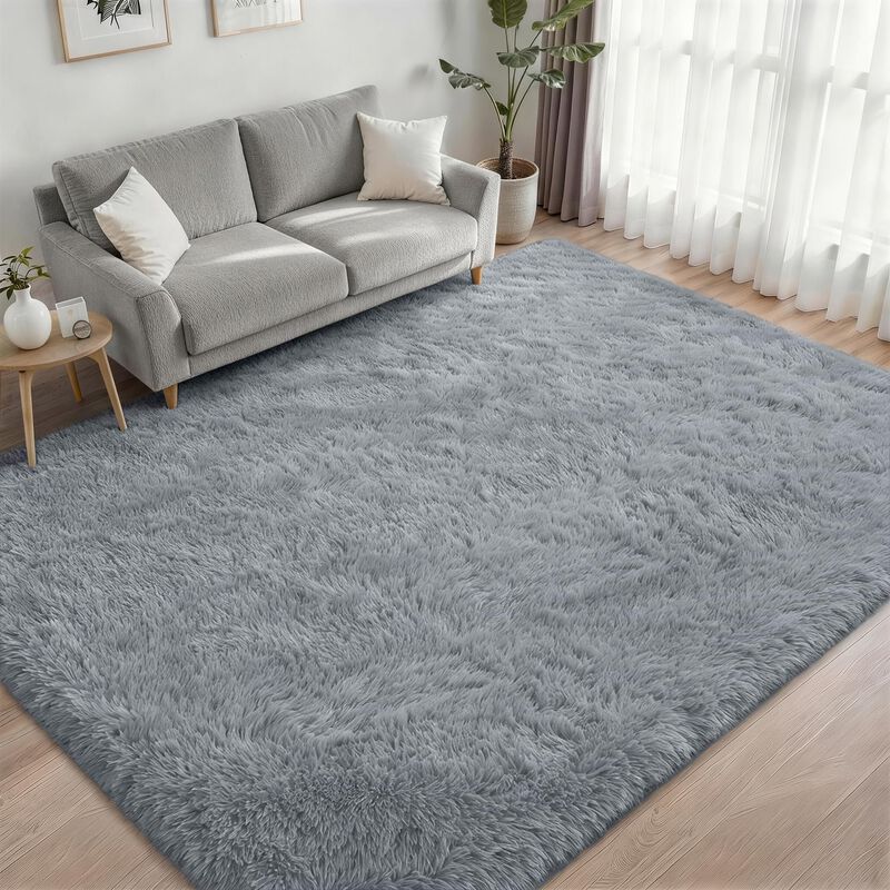 Alfombra Luxturiy 152x183 Cm Gris Peluda image number null