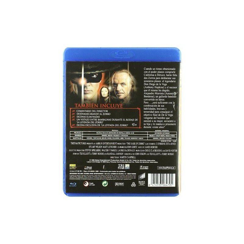 La M&aacute;scara Del Zorro - Bd [blu-ray] image number null