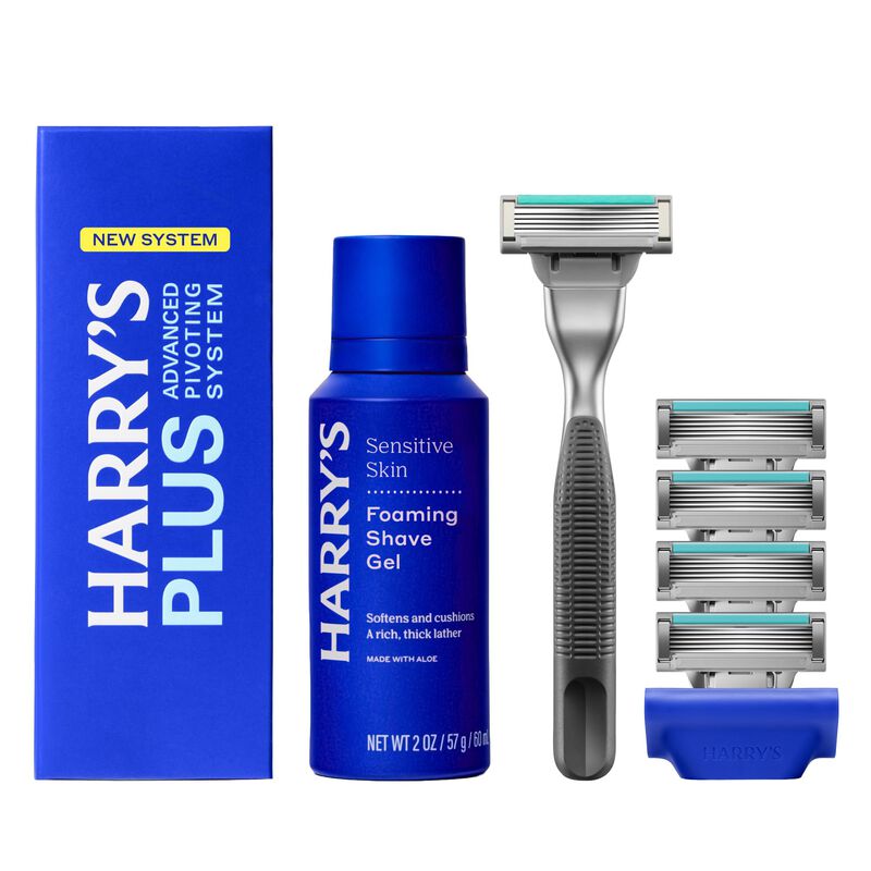 Kit De Afeitado Harry's Plus 5 Blades, Gel Espu... image number null
