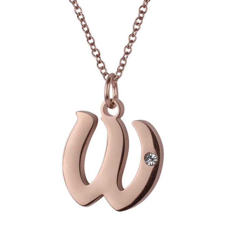 Set Joyer&iacute;a Mujer, Aretes Collar Inicial Letras... image number null