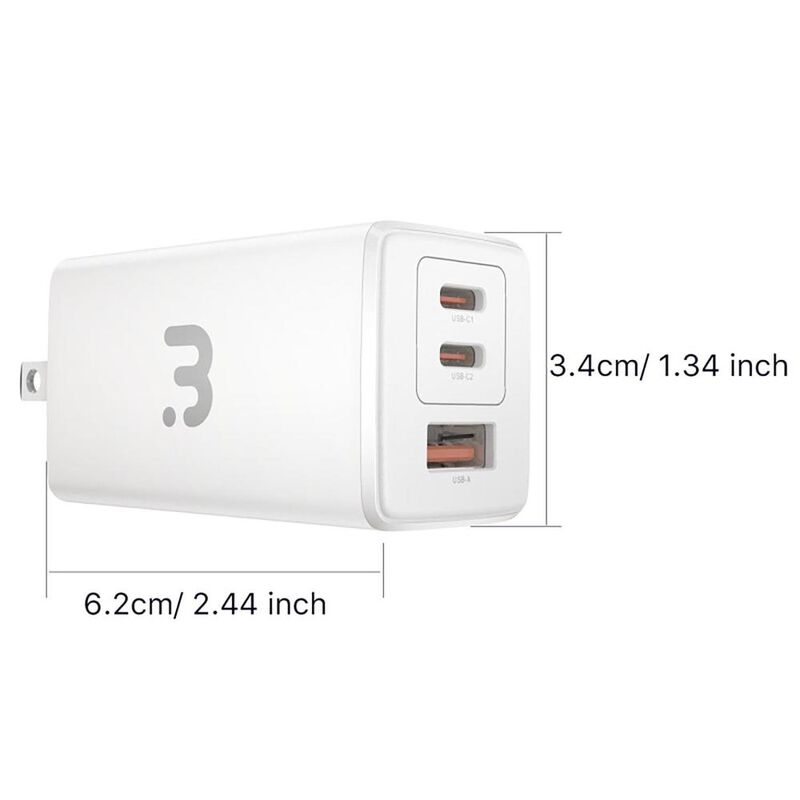 Cargador AC MYBAT 67W GaN Universal USB-C para ... image number null