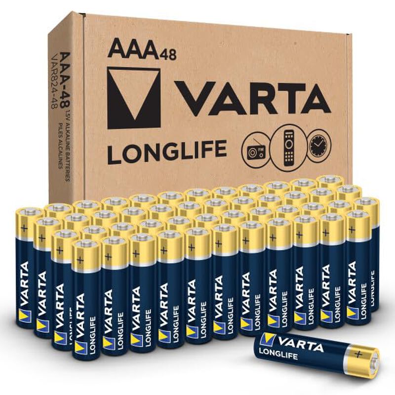Bater&iacute;a Alcalina Varta Longlife Aaa, Paquete De... image number null