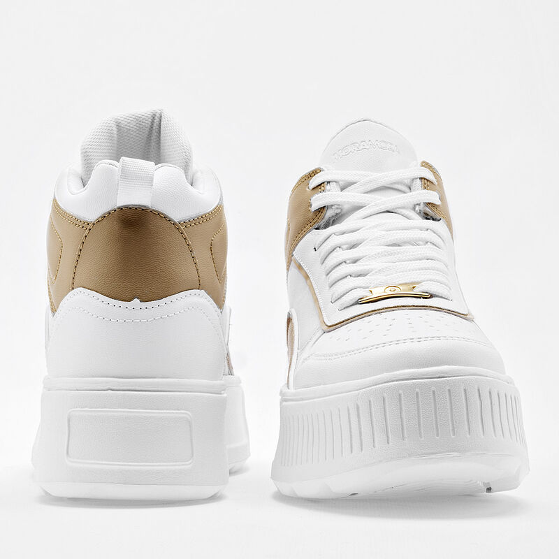 Moramora Tenis Chunky Para Mujer Blanco Beige C... image number null