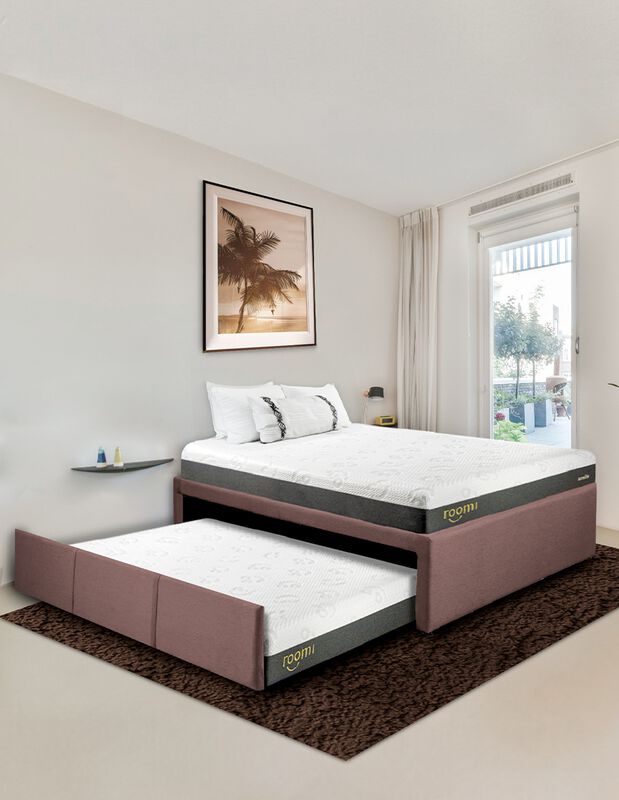 Cama Doble, Bajo Cama Individual Rosa image number null