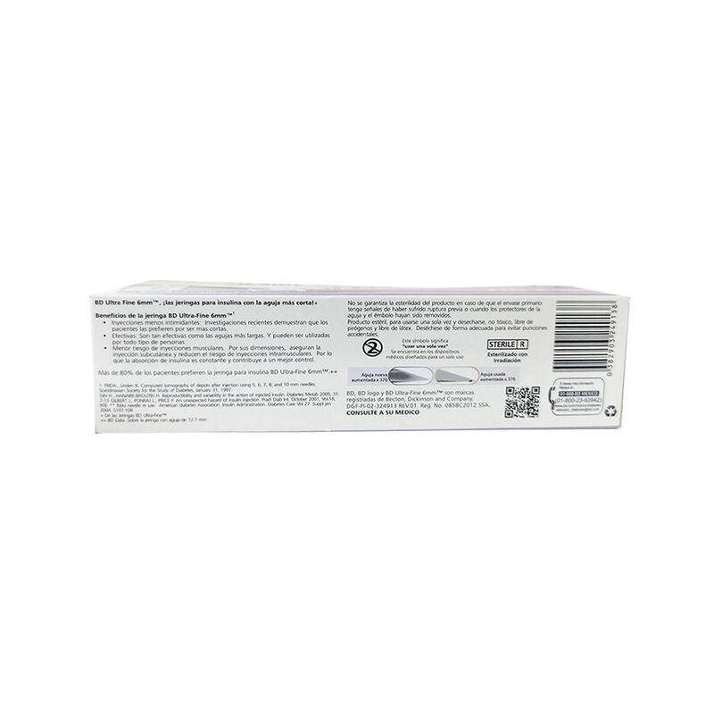 Jeringa Deschable Para Insulina Bd Ultra Fine 0... image number null