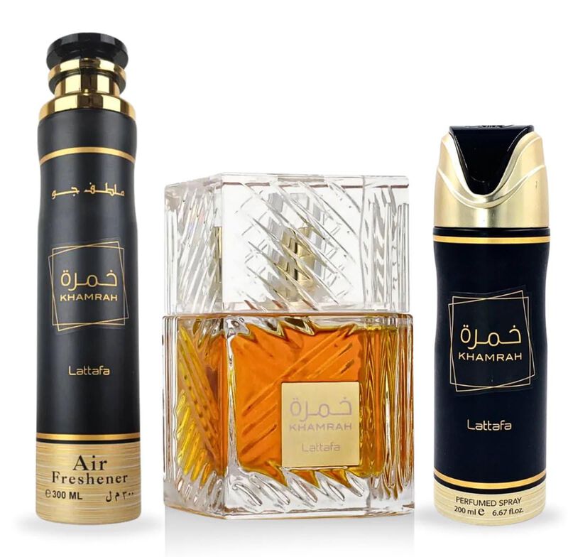 Set De Regalo De Perfume Lattafa Khamrah 100 Ml... image number null
