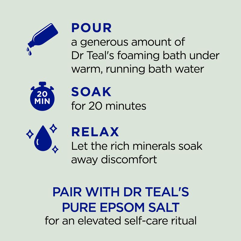 Ba&ntilde;o Espumoso Dr. Teal's Relax & Relief Eucalyp... image number null