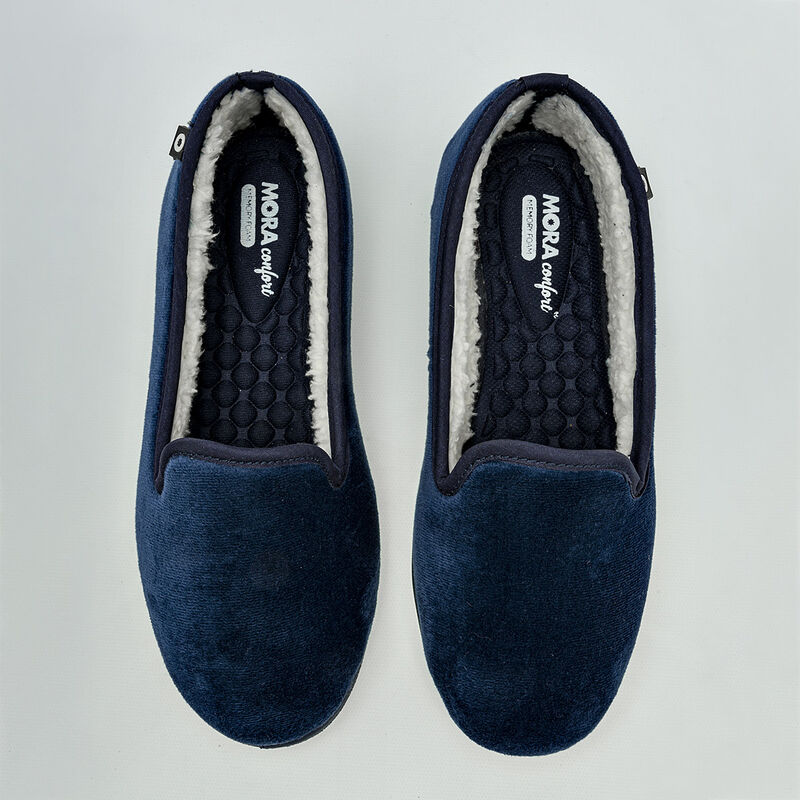 Mora Confort Pantufla para mujer marino image number null