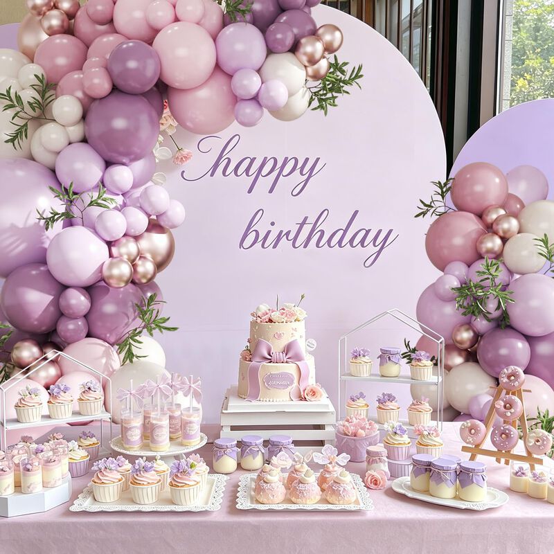 Kit De Arco De Globos Joyfloat 128 Piezas Rosa ... image number null