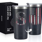 Vaso T&eacute;rmico Onebttl 568 ml Con Bandera De Ee. Uu. Acero Aislado