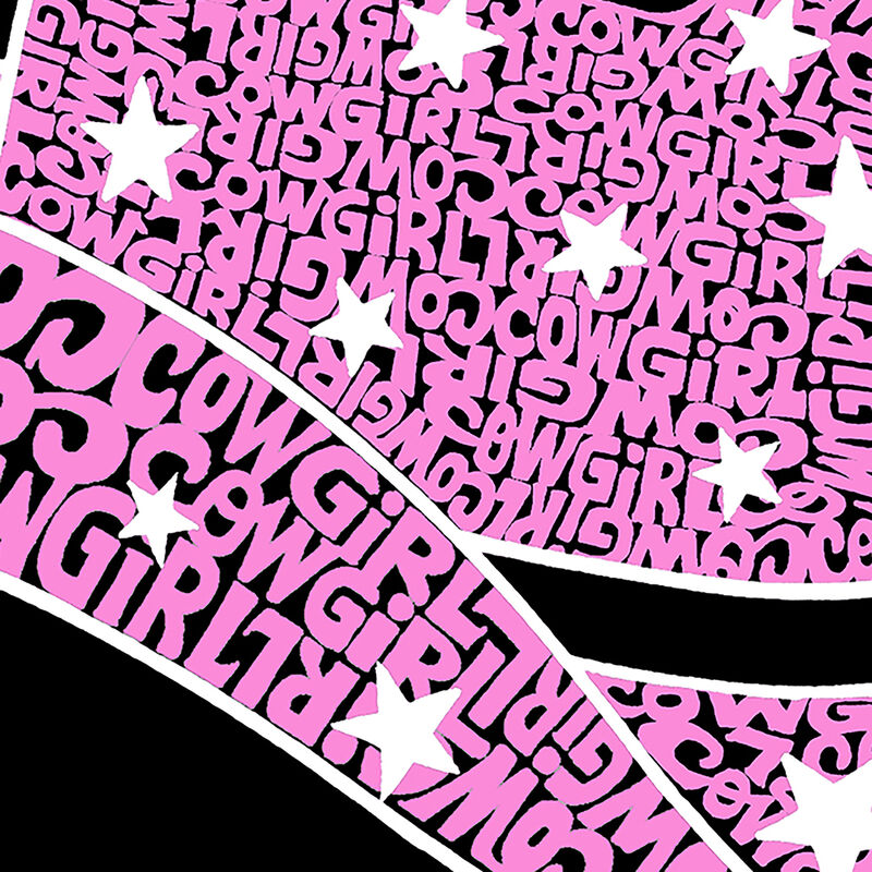 Camiseta Word Art Para Ni&ntilde;a - Sombrero Vaquero ... image number null